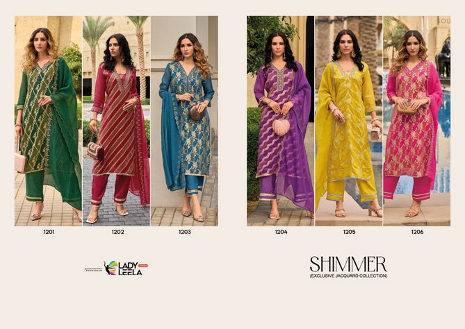 Shimmer By Lady Leela Pure Viscose Embroidery Kurtis With Bottom Dupatta Wholesale Shop In Surat